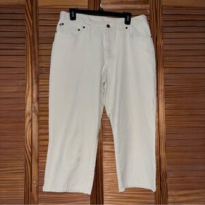 Ralph‎ Lauren Beige 5 Pocket Size 12 Cotton Capris